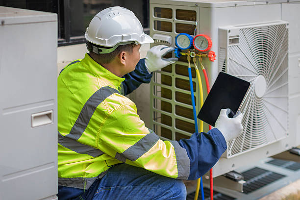 Professional Hvac technician working in Amherst, MA